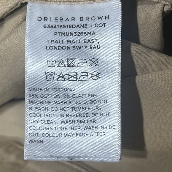 Orlebar Brown Cotton Sand Dune Long-Length Shorts Men's Size 36 Preppy - Picture 9 of 12